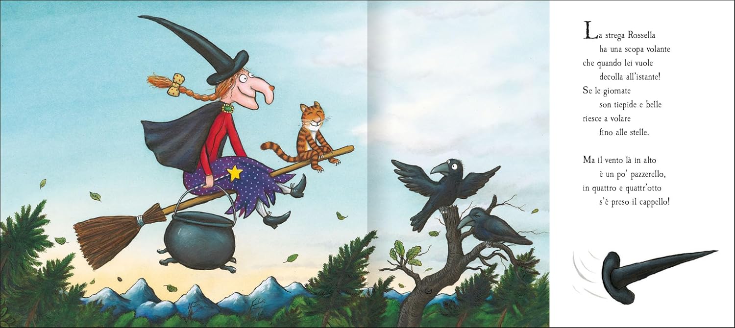 Julia Donaldson La Strega Rossella libro bambini rigida