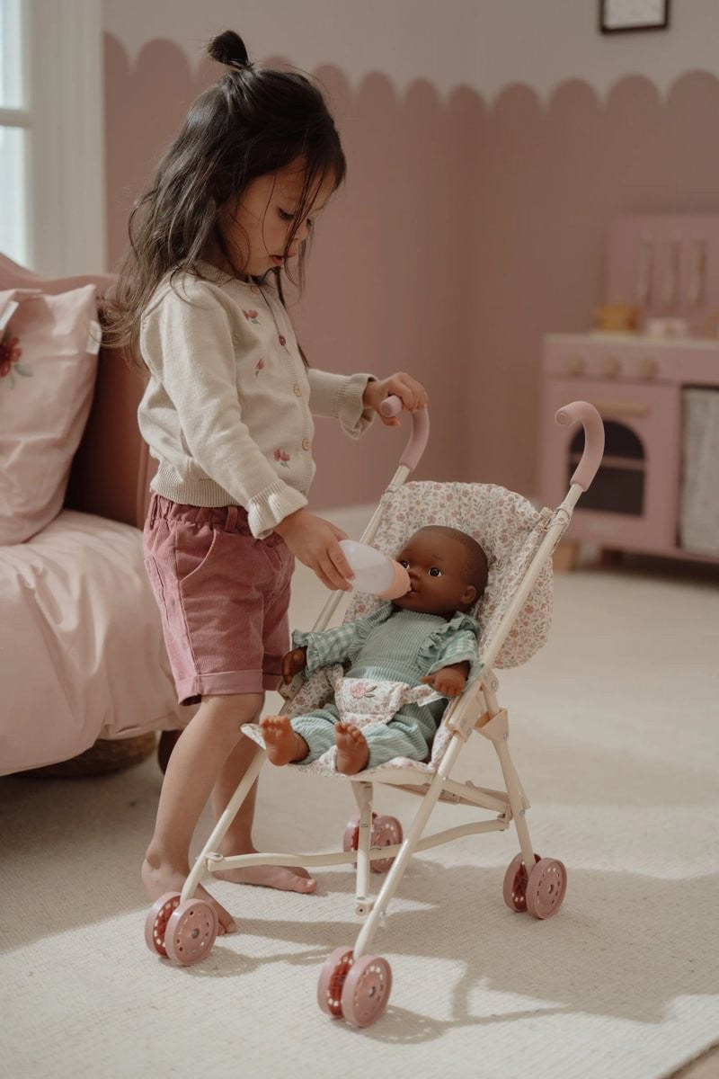 Little Dutch passeggino bambole metallo rosa