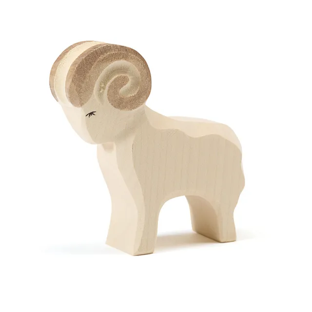 Ostheimer Montone Bianco figura legno 9,5 cm
