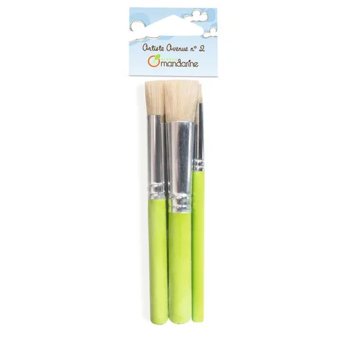 Avenue Mandarine pennelli stencil set 3 pezzi bambini