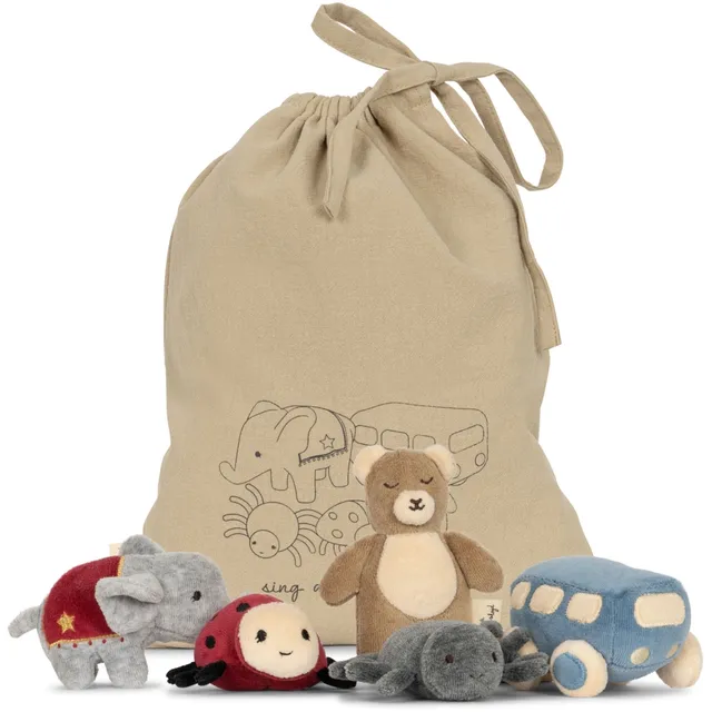 Konges Sløjd Sing and Play set pupazzi lana attività neonato
