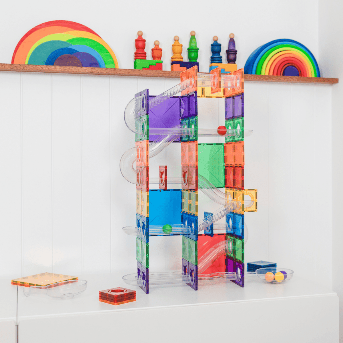 Connetix Super Ball Run costruzioni magnetiche 134 pezzi