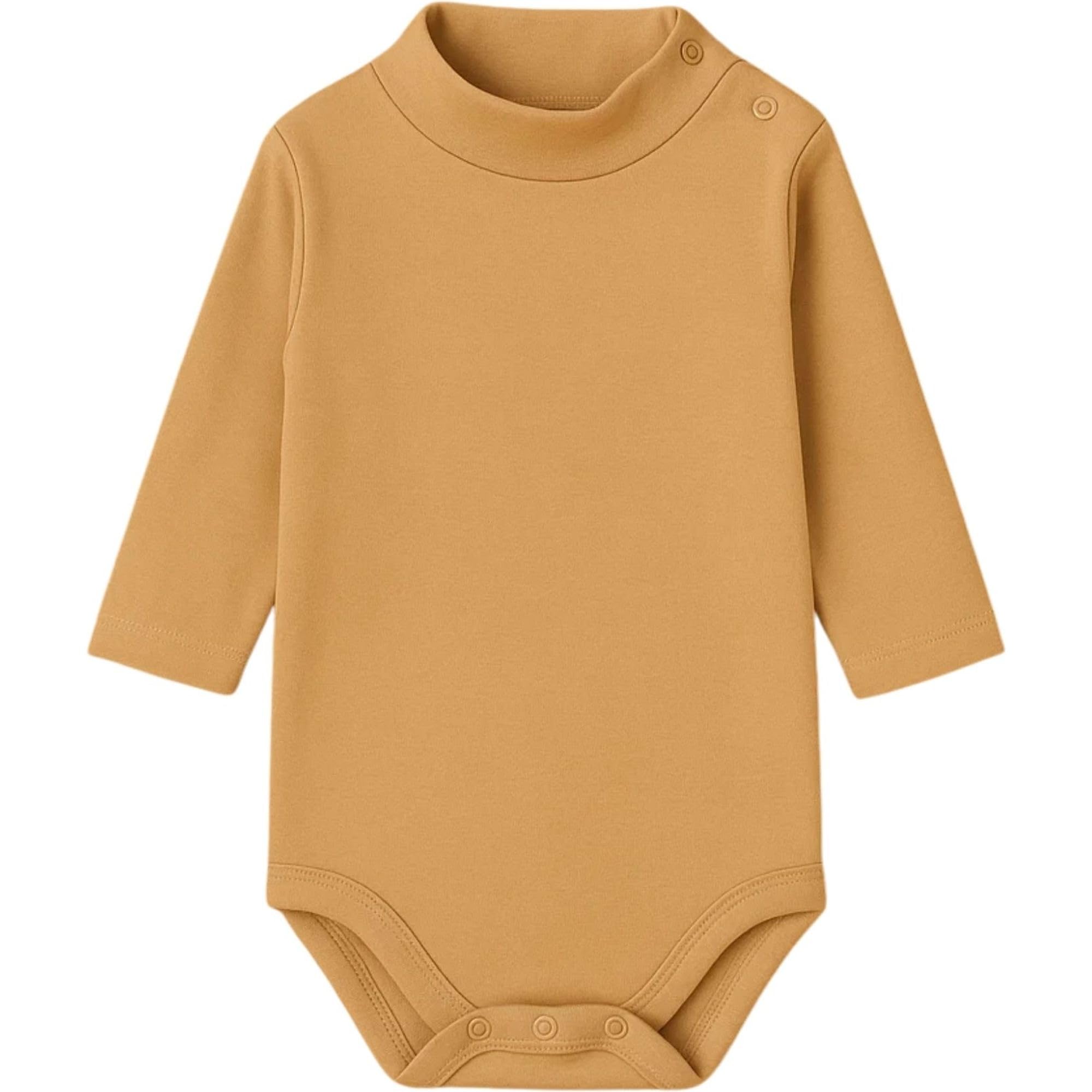 Babidu body neonato dolcevita cotone maniche lunghe