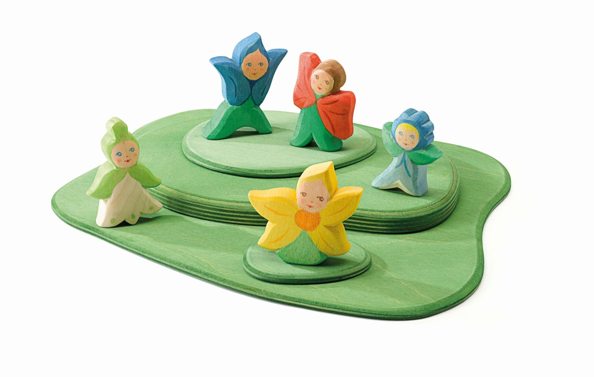 Ostheimer Fata Fiori Non-ti-scordar-di-me figura legno 4,3 cm
