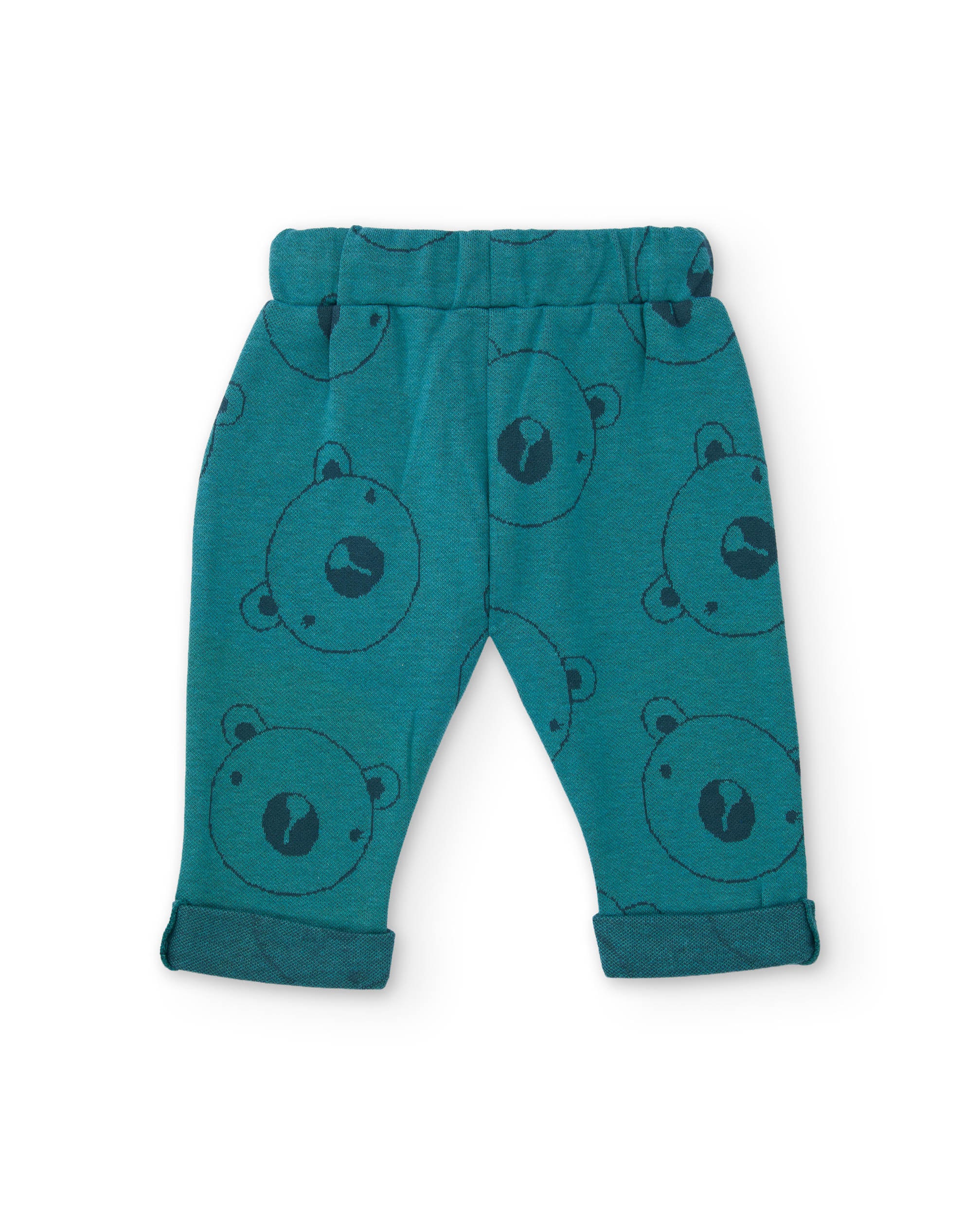 Tuc Tuc completo neonato 3 pezzi verde orso