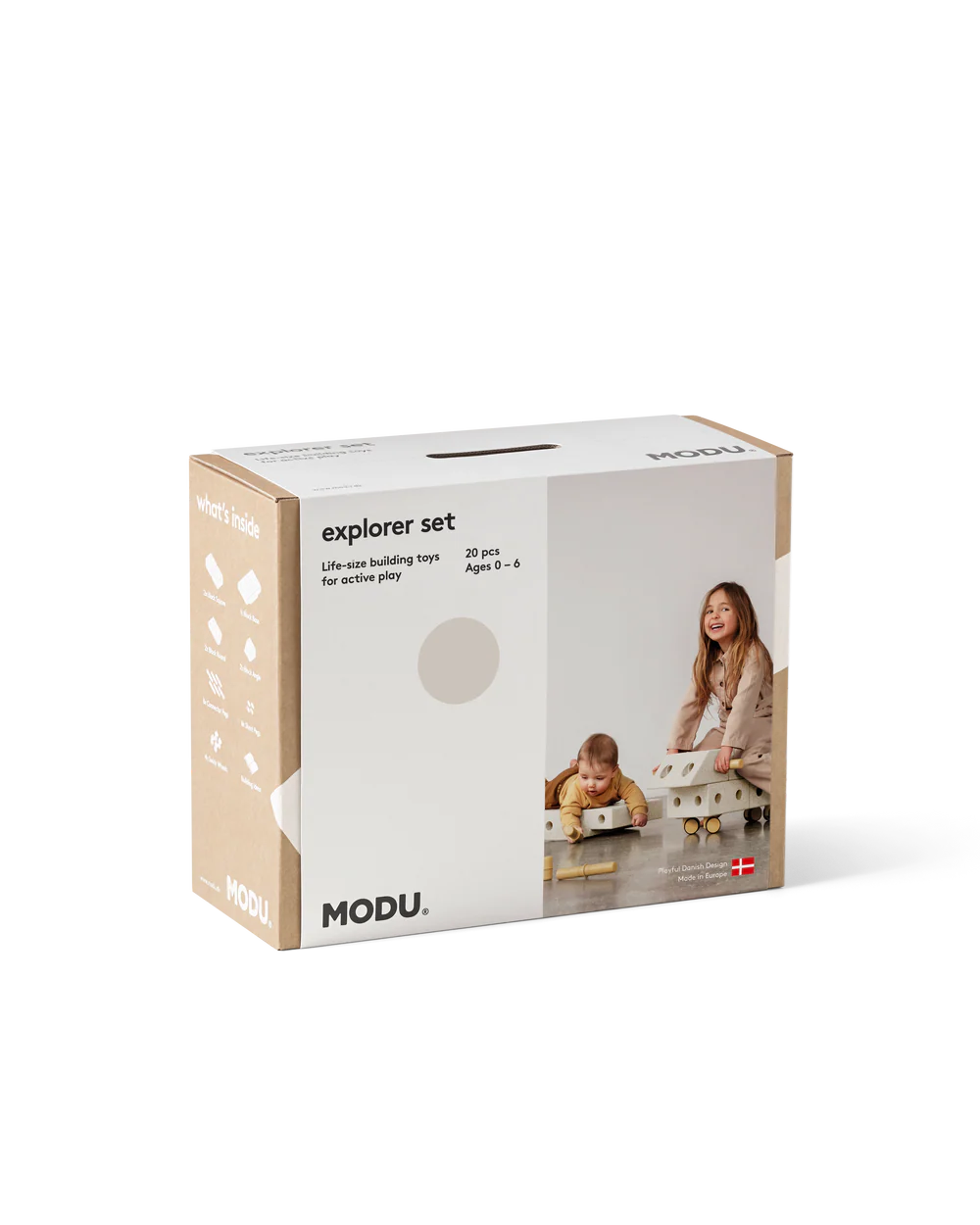 MODU Explorer Set costruzioni Sand-Yellow 20 pezzi