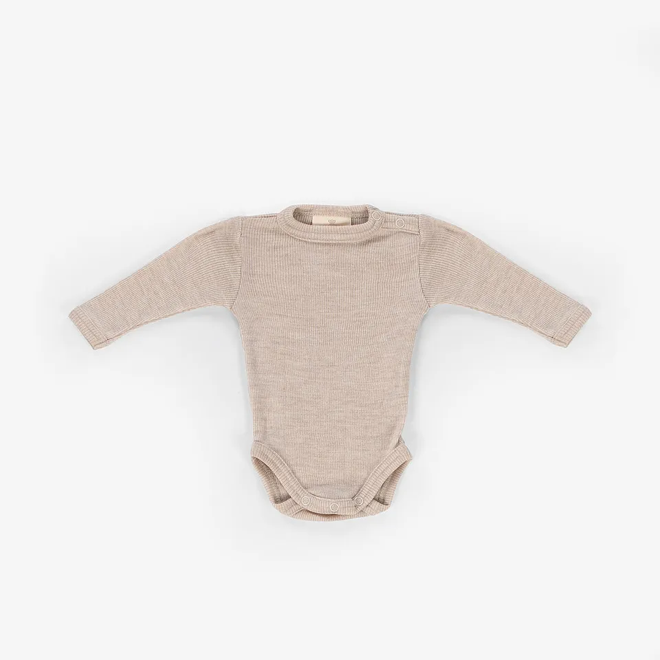 Kico Label body lana merino manica lunga neonato