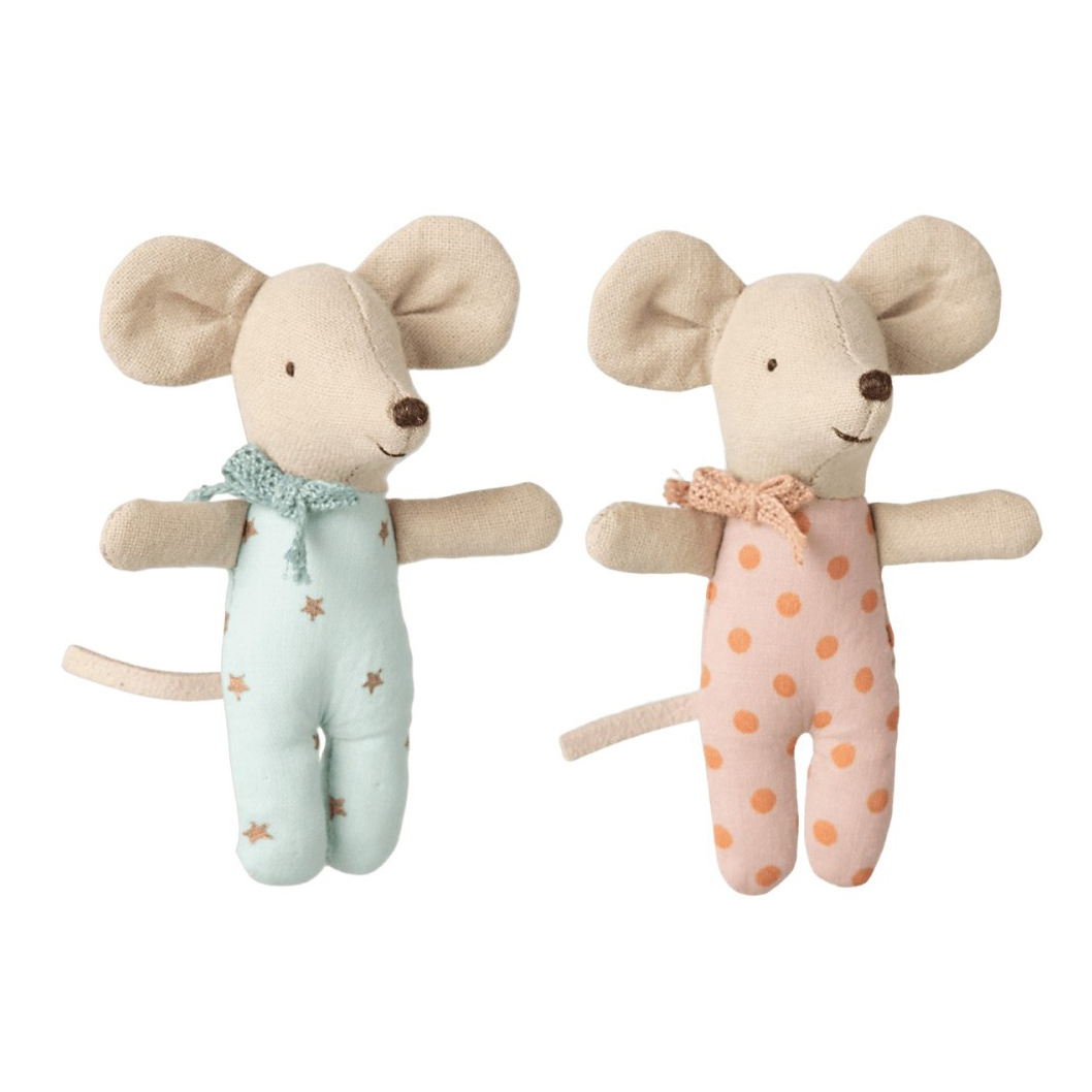 Maileg Baby Twins in Box New topini 2 pz cotone