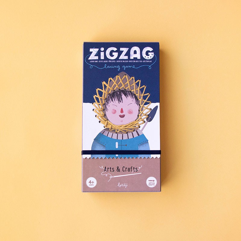 Londji Zig Zag cartella ricamo bambini con aghi