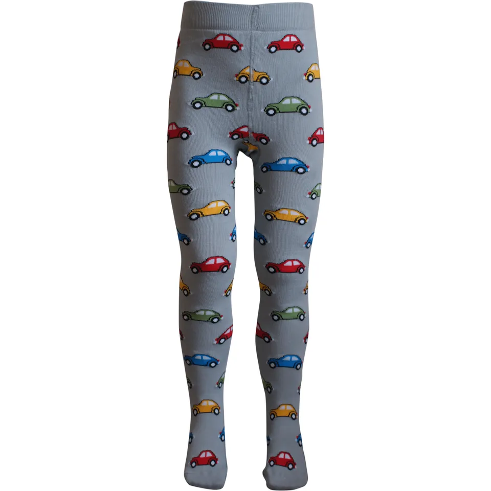 Slugs & Snails Bug Cars on Grey collant bimbi cotone organico