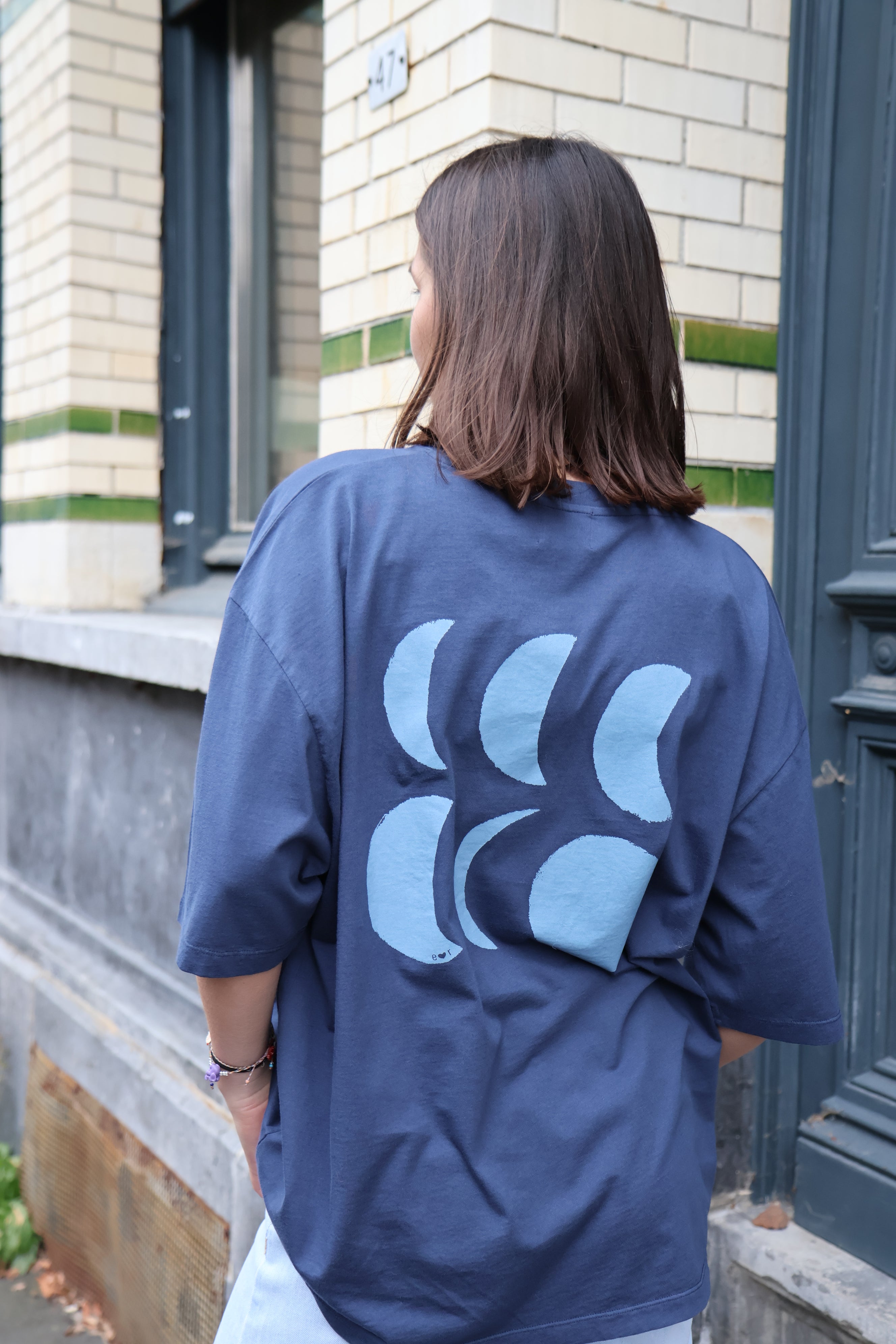 Ella and Rapha To The Moon t-shirt donna blu
