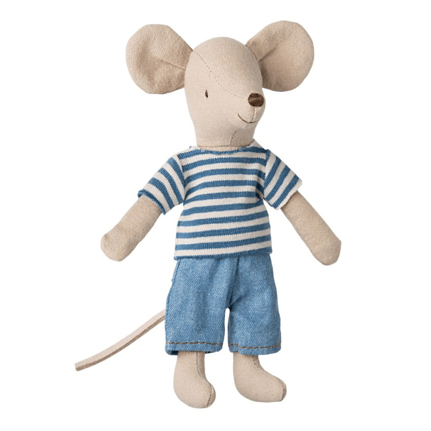 Maileg Big Brother topolino righe cotone 13 cm