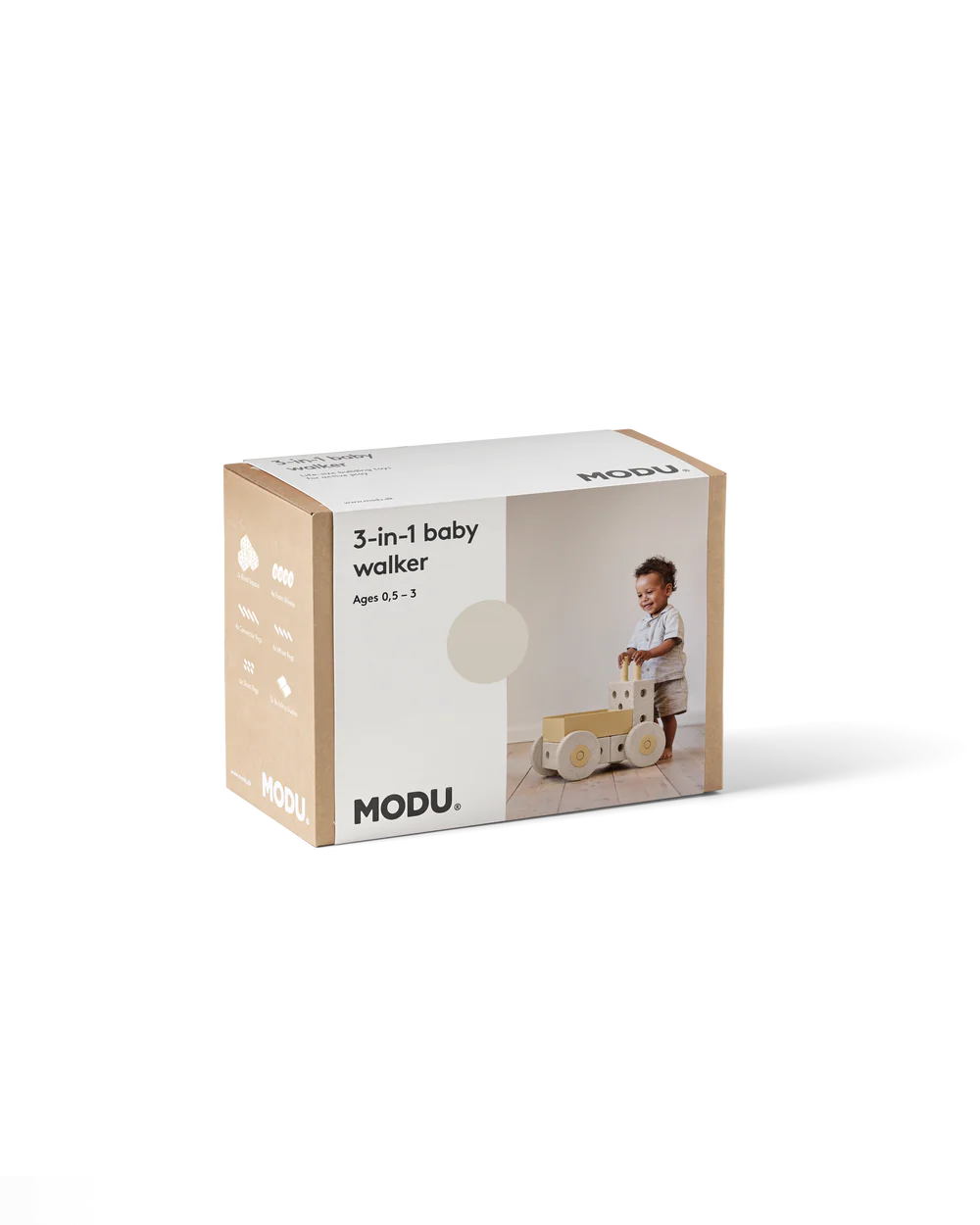 MODU Baby Walker carrellino 3-in-1 giallo 1-3 anni