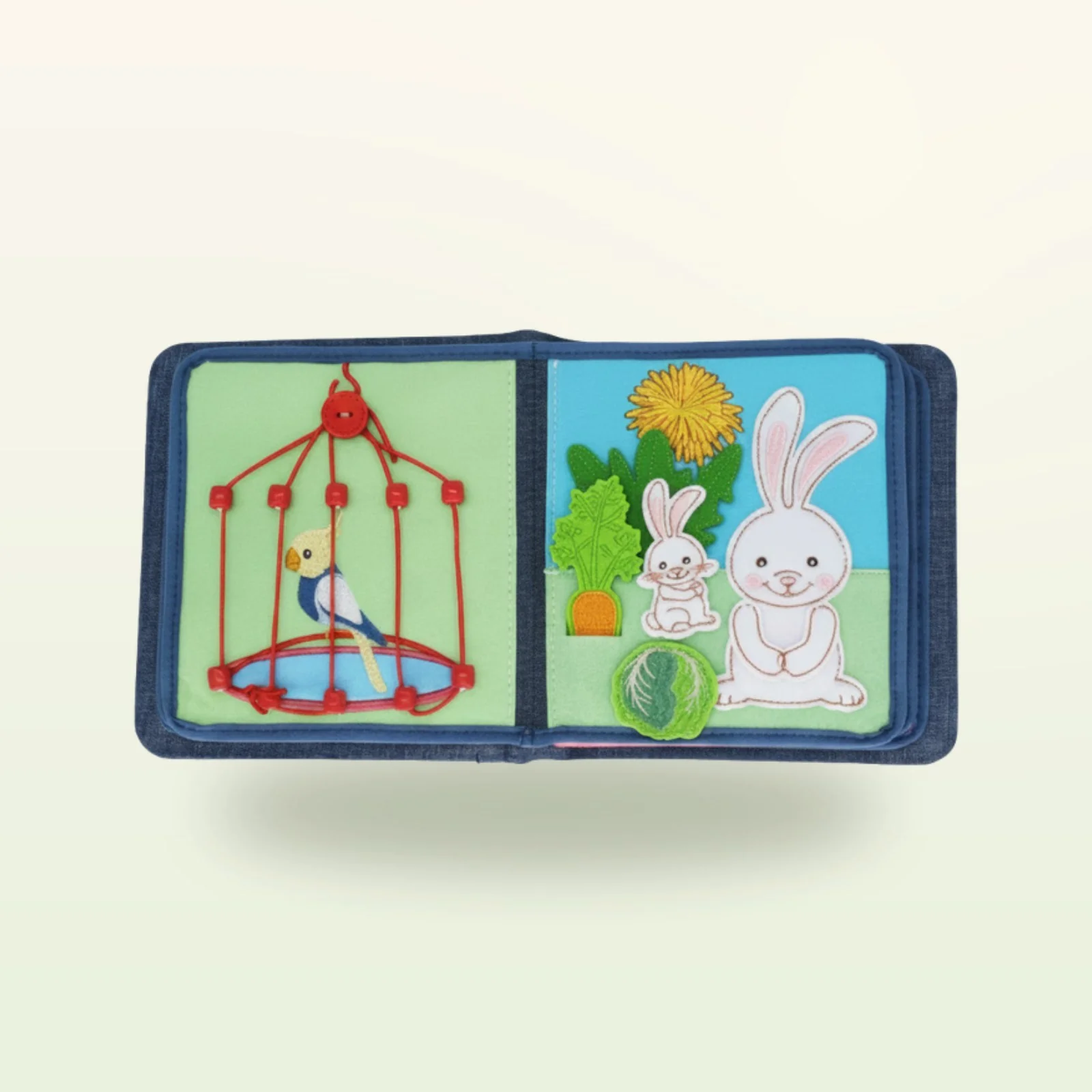 My First Book Pet Friends quiet book stoffa 8 pagine