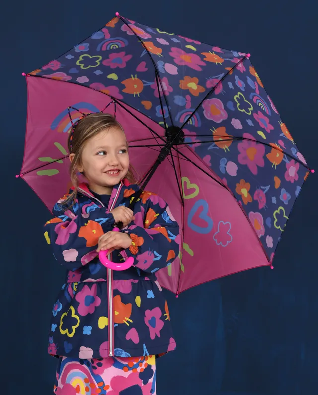 Tuc Tuc ombrello bambina multicolore fiori automatico