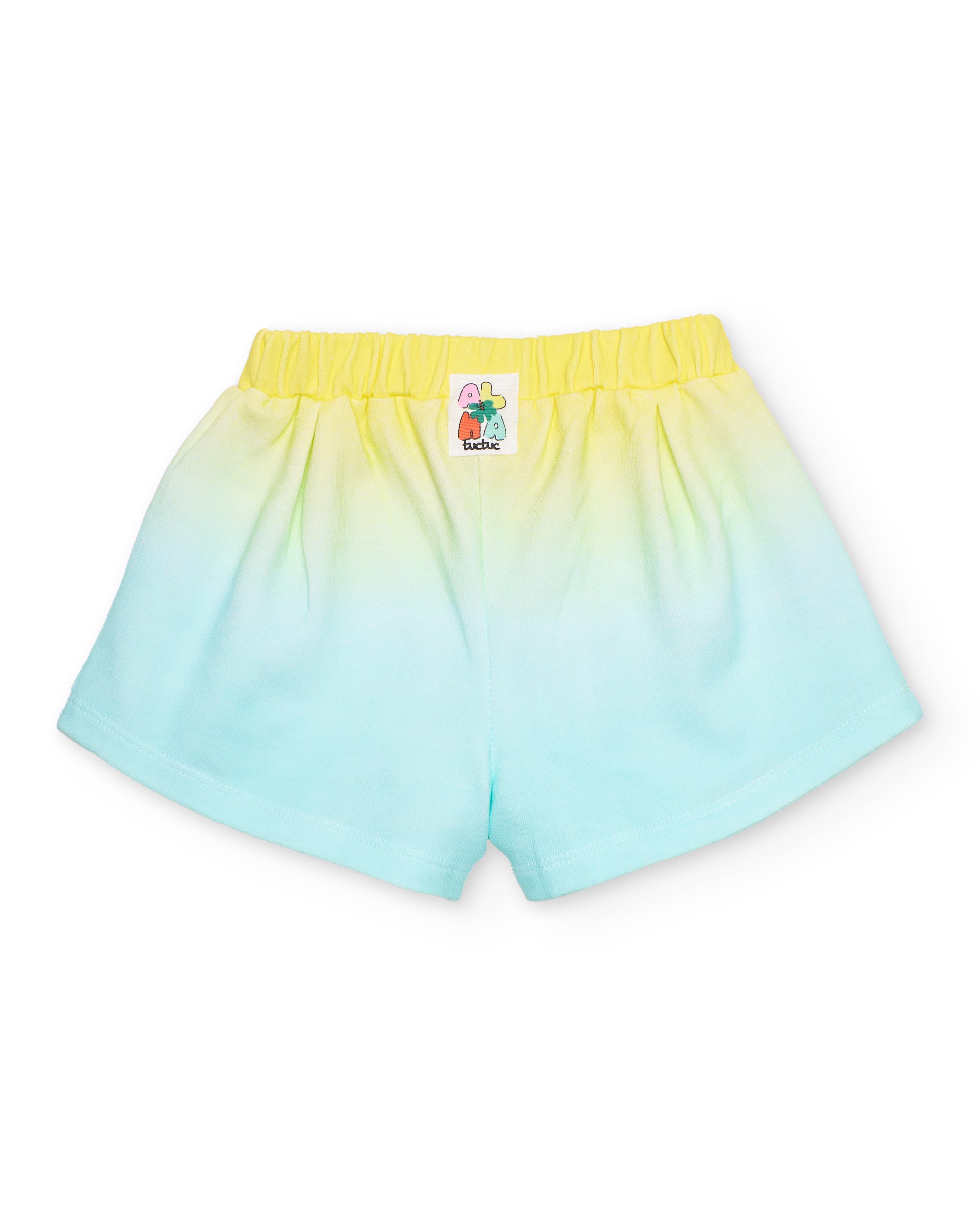 Tuc Tuc completo bimba giallo maglia e shorts fiore