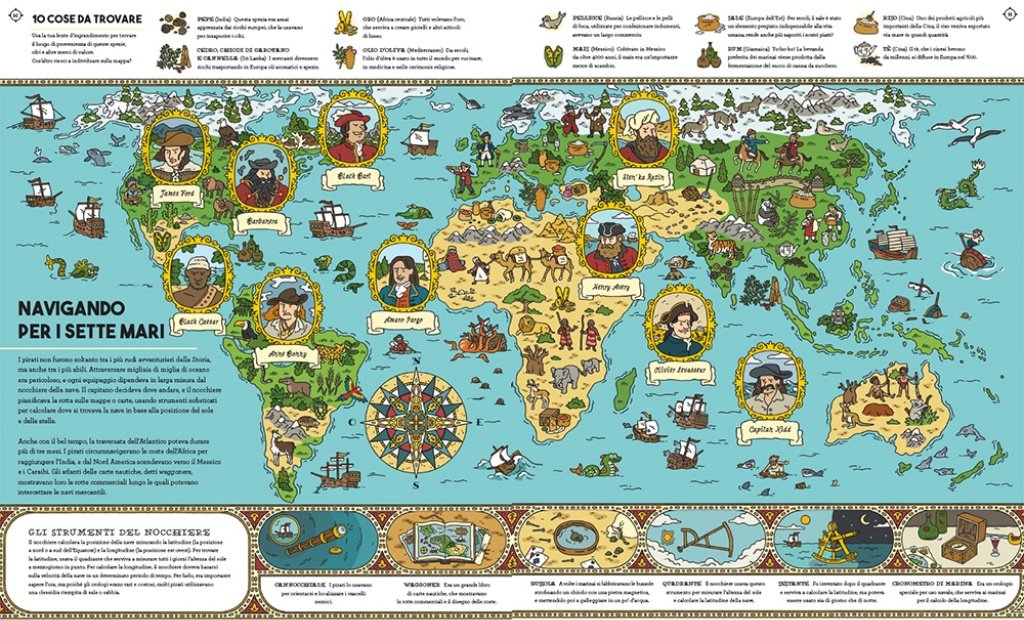 L'Ippocampo Occhio ai pirati Osserva e trova libro pirati 48 pagine