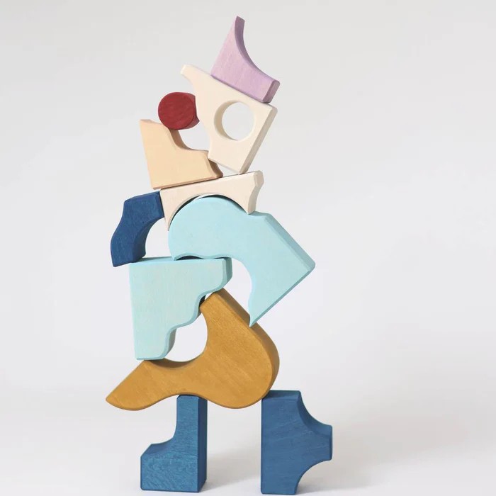 Grimm's Tiny Art Wave set costruzioni legno Small con vassoio