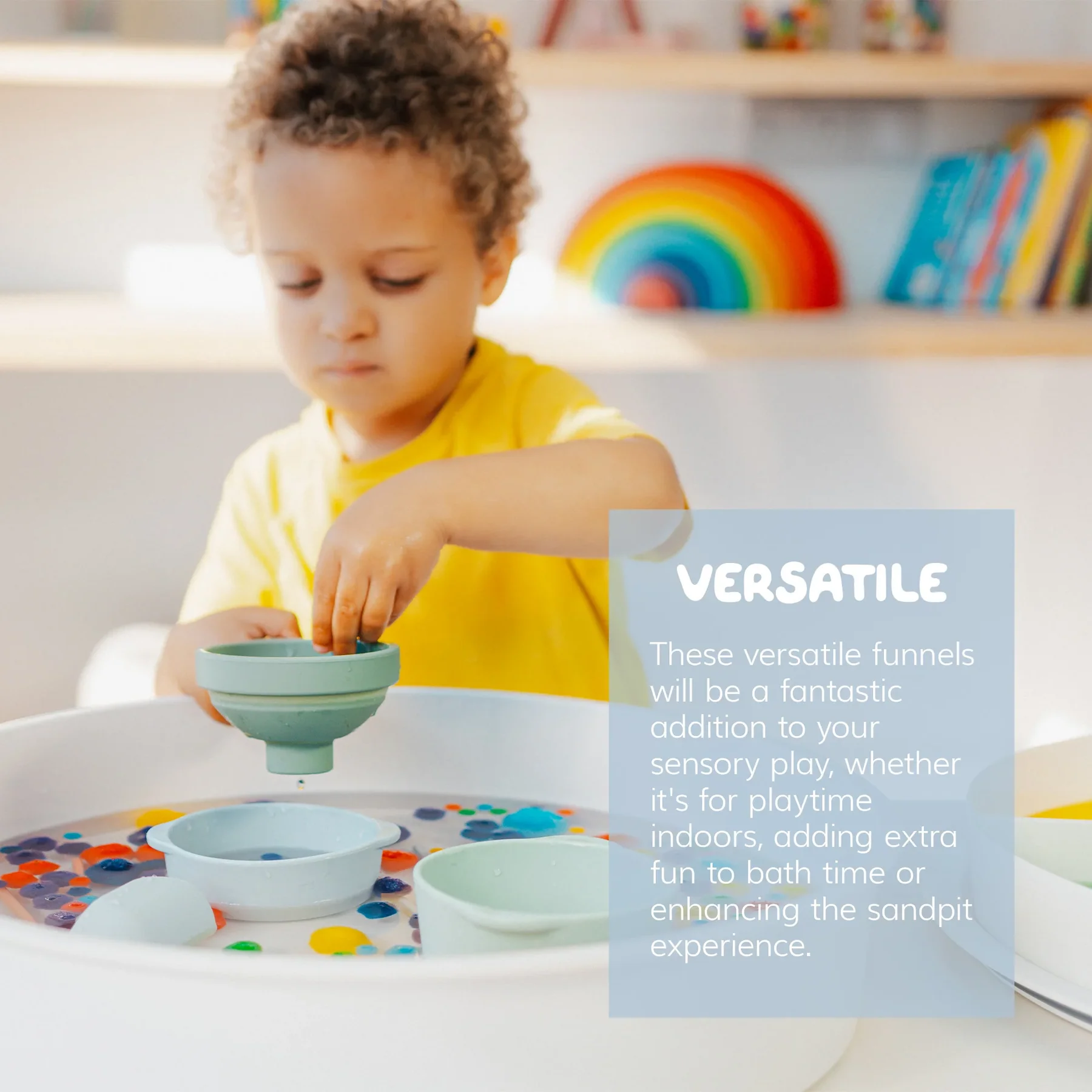 Inspire My Play set travasi yellow silicone 12 pezzi con guida