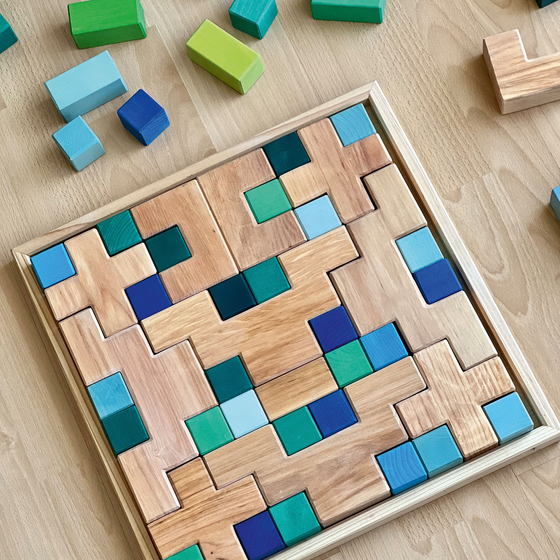 Grimm’s Stairway set costruzioni legno naturale 19 pezzi
