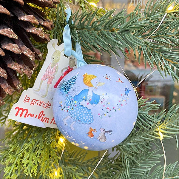 Moulin Roty La Grande Famille palla di Natale 7 cm