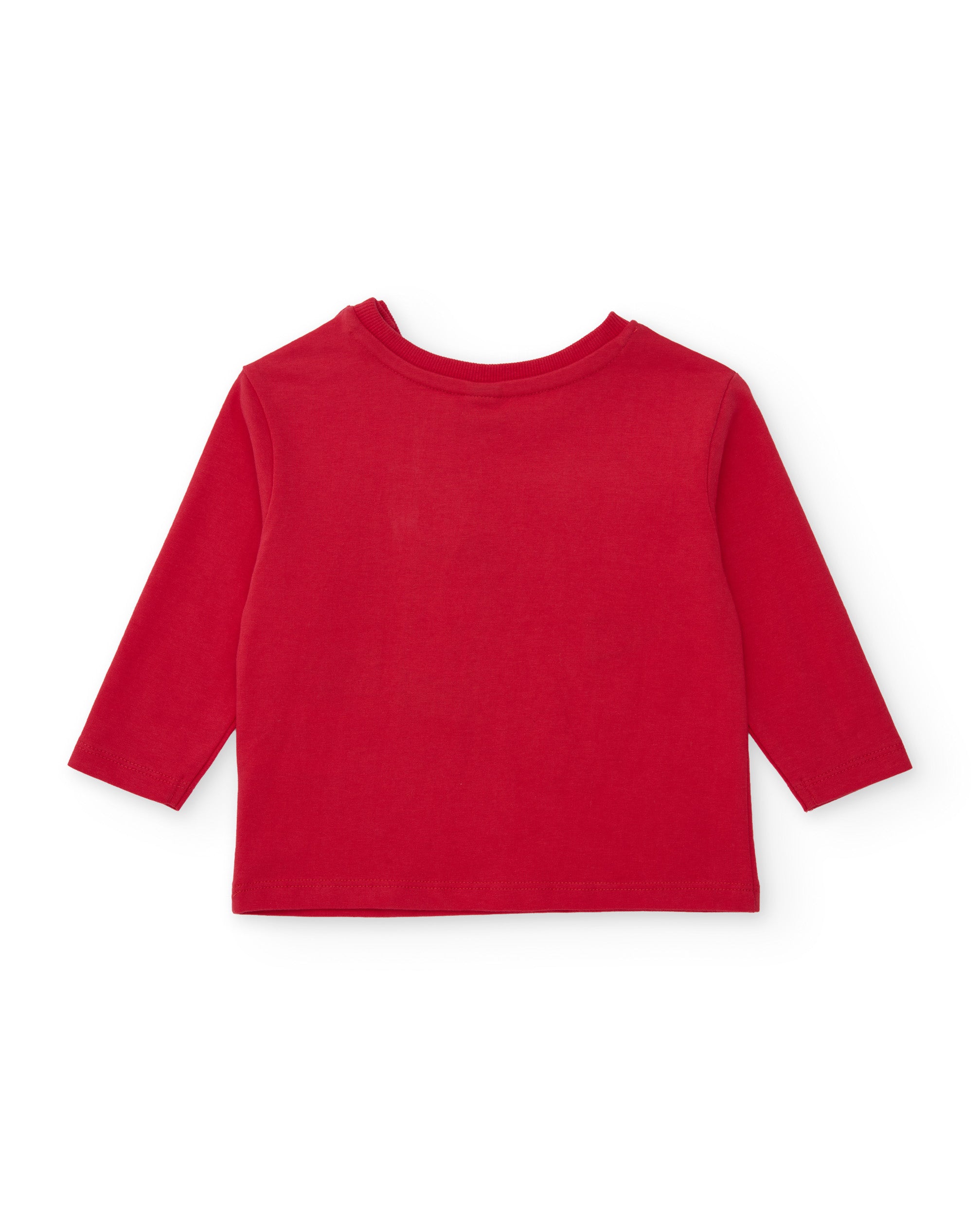 Tuc tuc Dino Roll maglia manica lunga rossa cotone