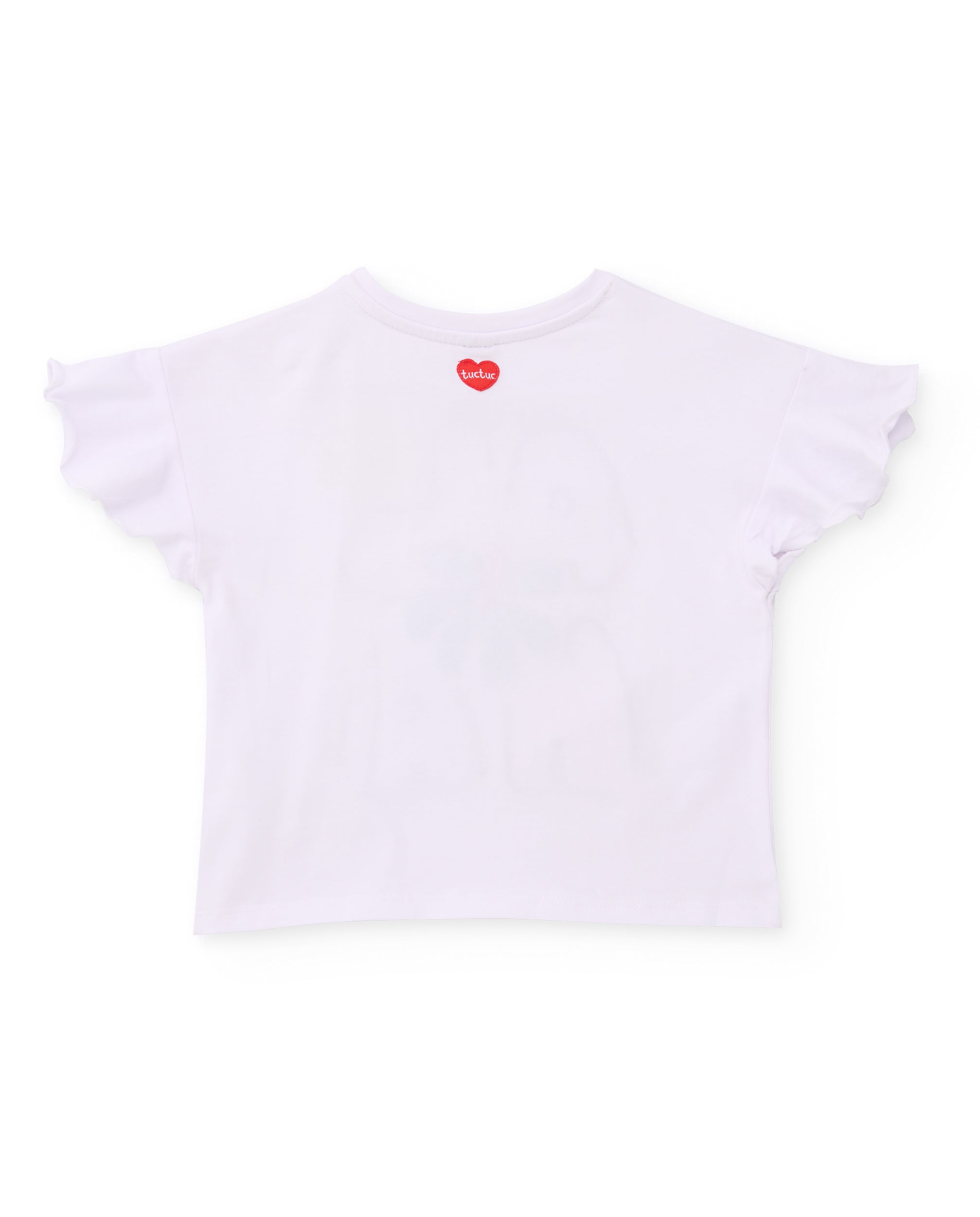 Tuc Tuc t-shirt bambina bianca manica volant