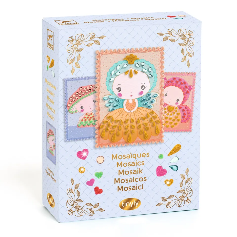 Djeco Tinyly Stella & Co mosaici glitter 3 carte