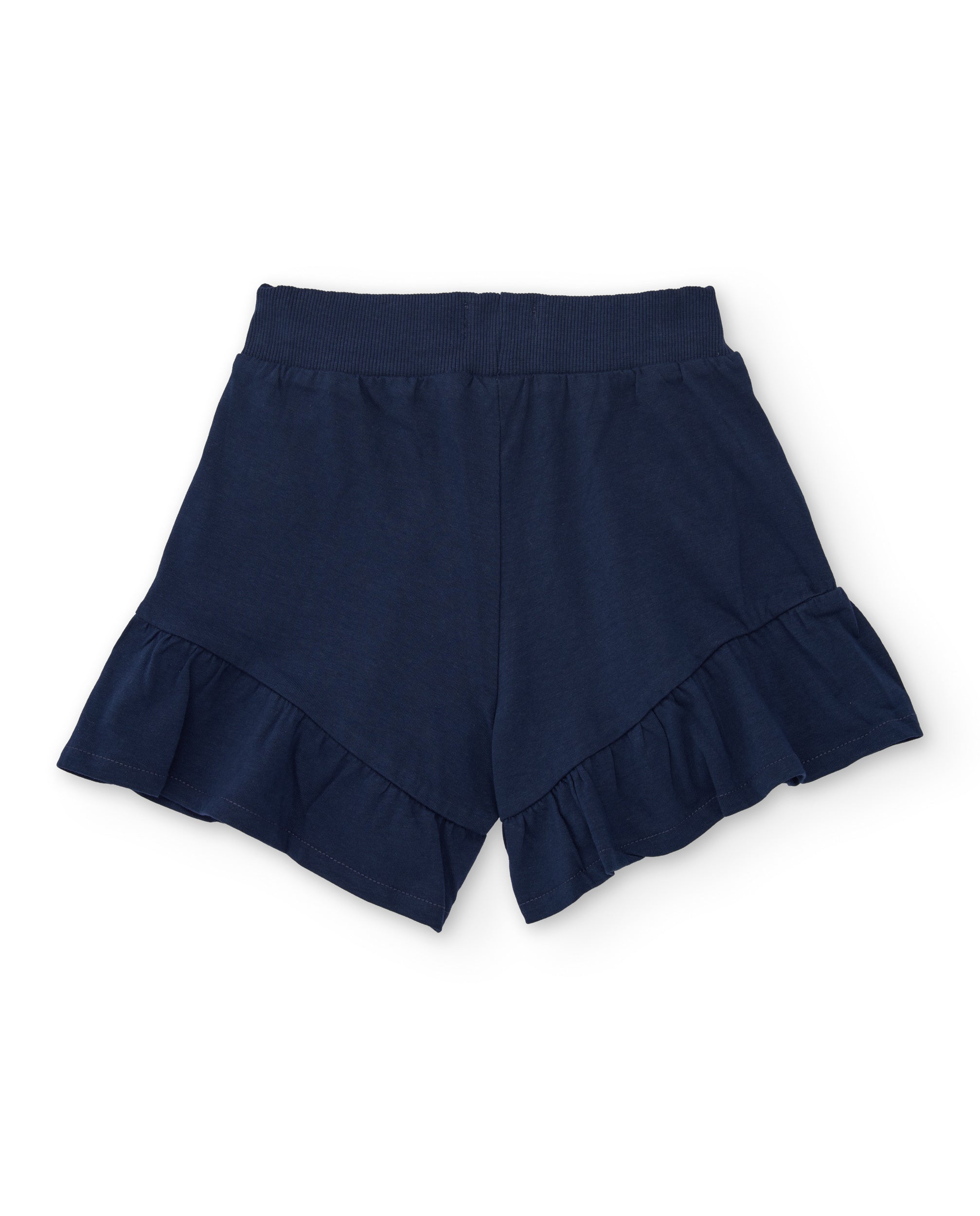 Tuc Tuc shorts bambina blu navy volant tasche laterali