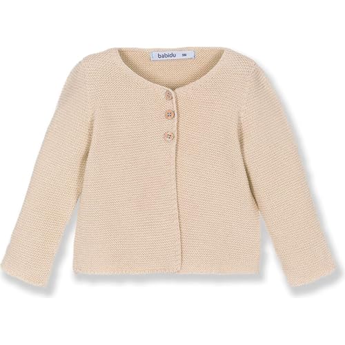 Babidu Maglione Blu Cotone 12 Mesi Bottoni Legno