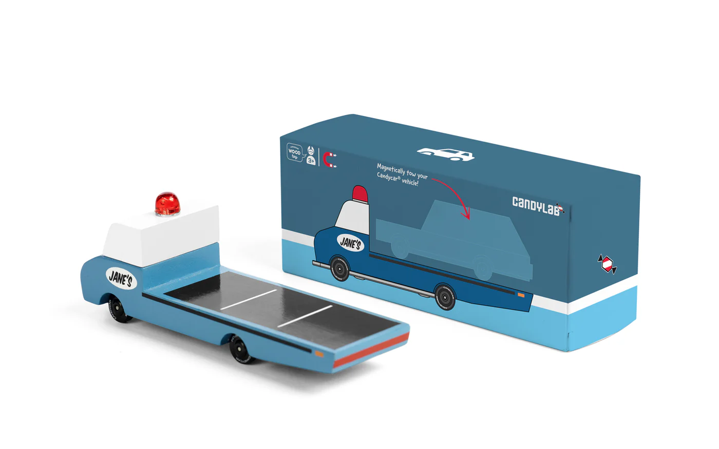 Candylab Candycar Jane's Tow Truck macchinina legno