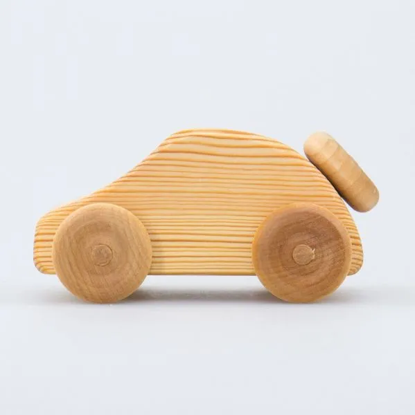 Drei Blätter Maggiolino mini auto legno massello