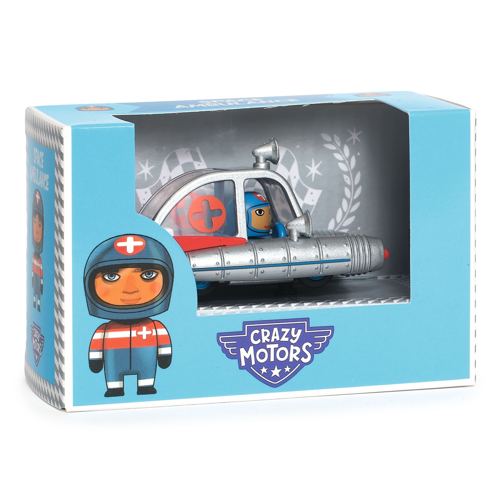 Djeco Crazy Motors Space Ambulance macchinina metallo