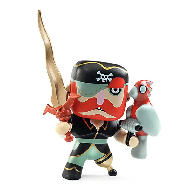 Djeco Arty Toys Sam Parrot figura pirata in vinile