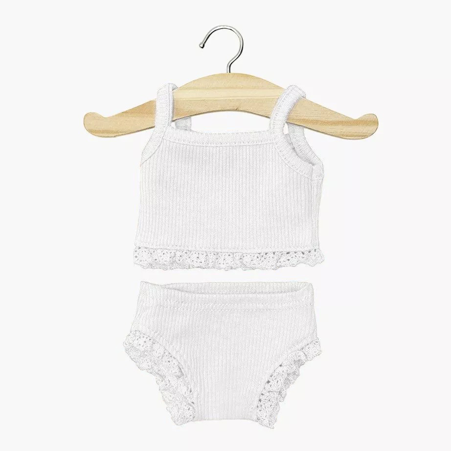 Paola Reina canotta coulotte vestito bambola 34 cm cotone