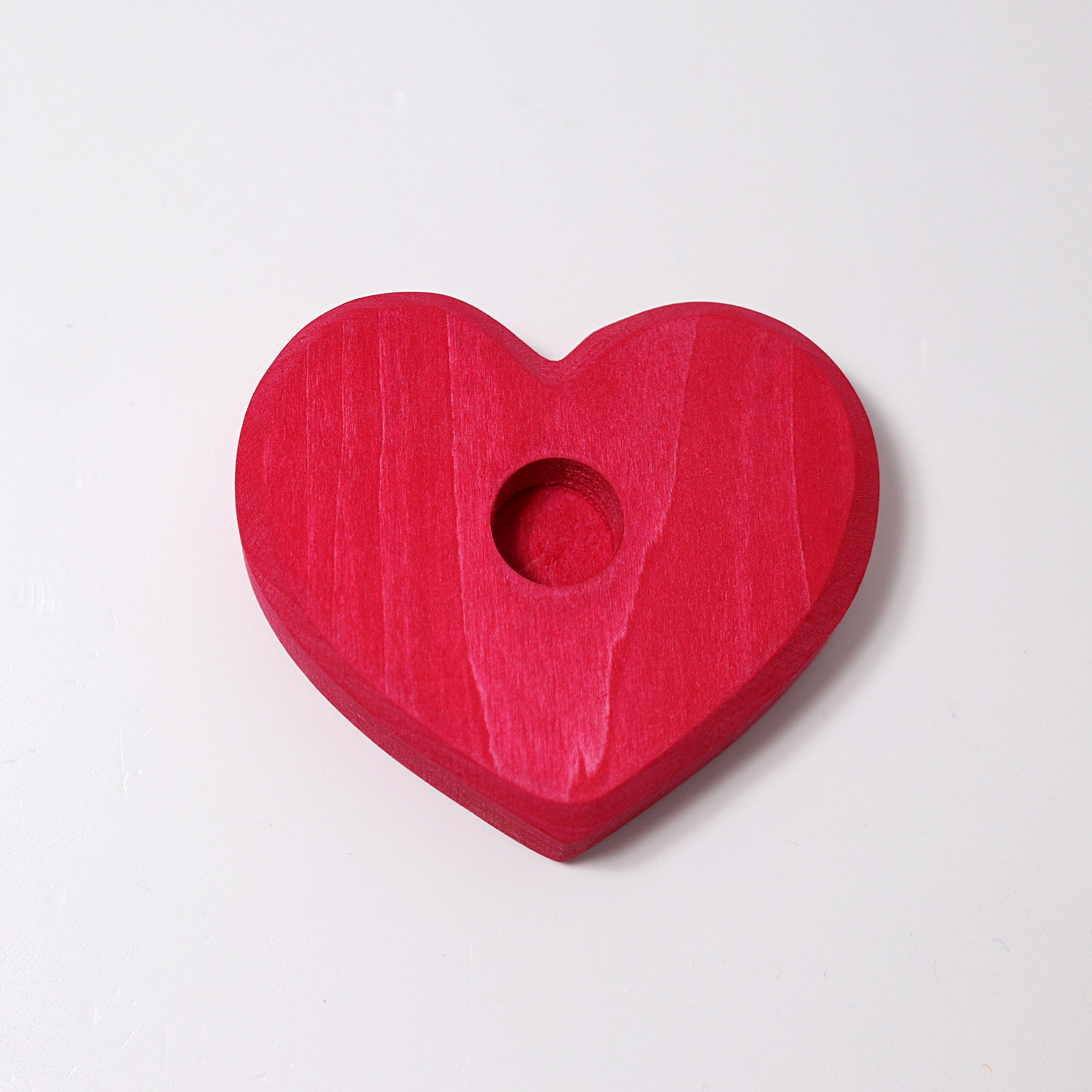 Grimm’s Candeliere Cuore Rosso Legno 9 cm