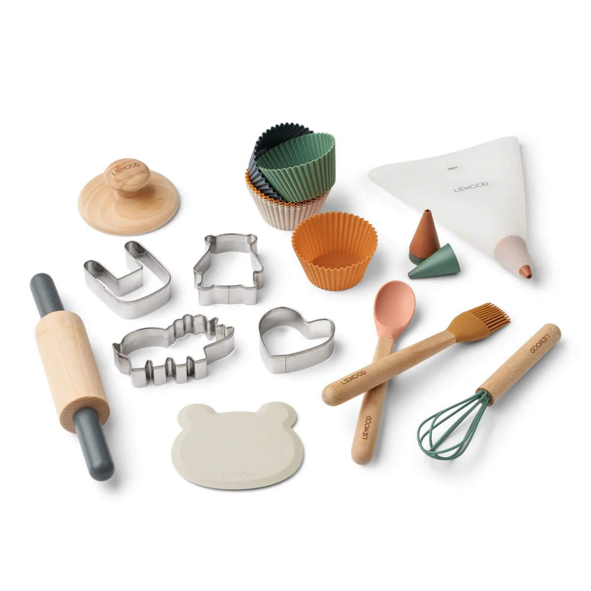 Liewood Gaspard set pasticcere bimbi silicone legno