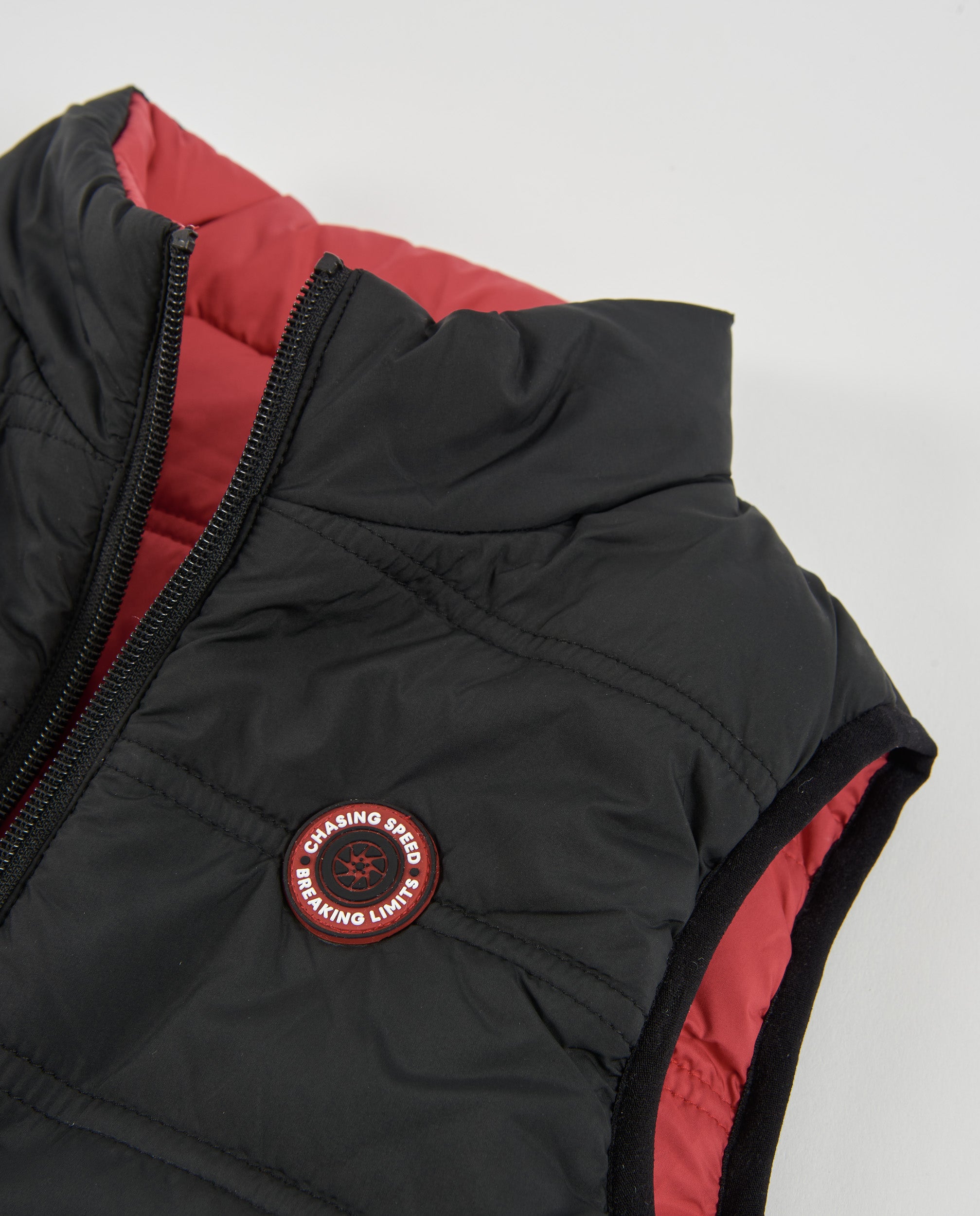 Tuc Tuc gilet bambino reversibile nero imbottito con zip