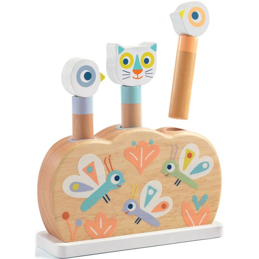 Djeco BabyPopi Pop-up gioco in legno salterello