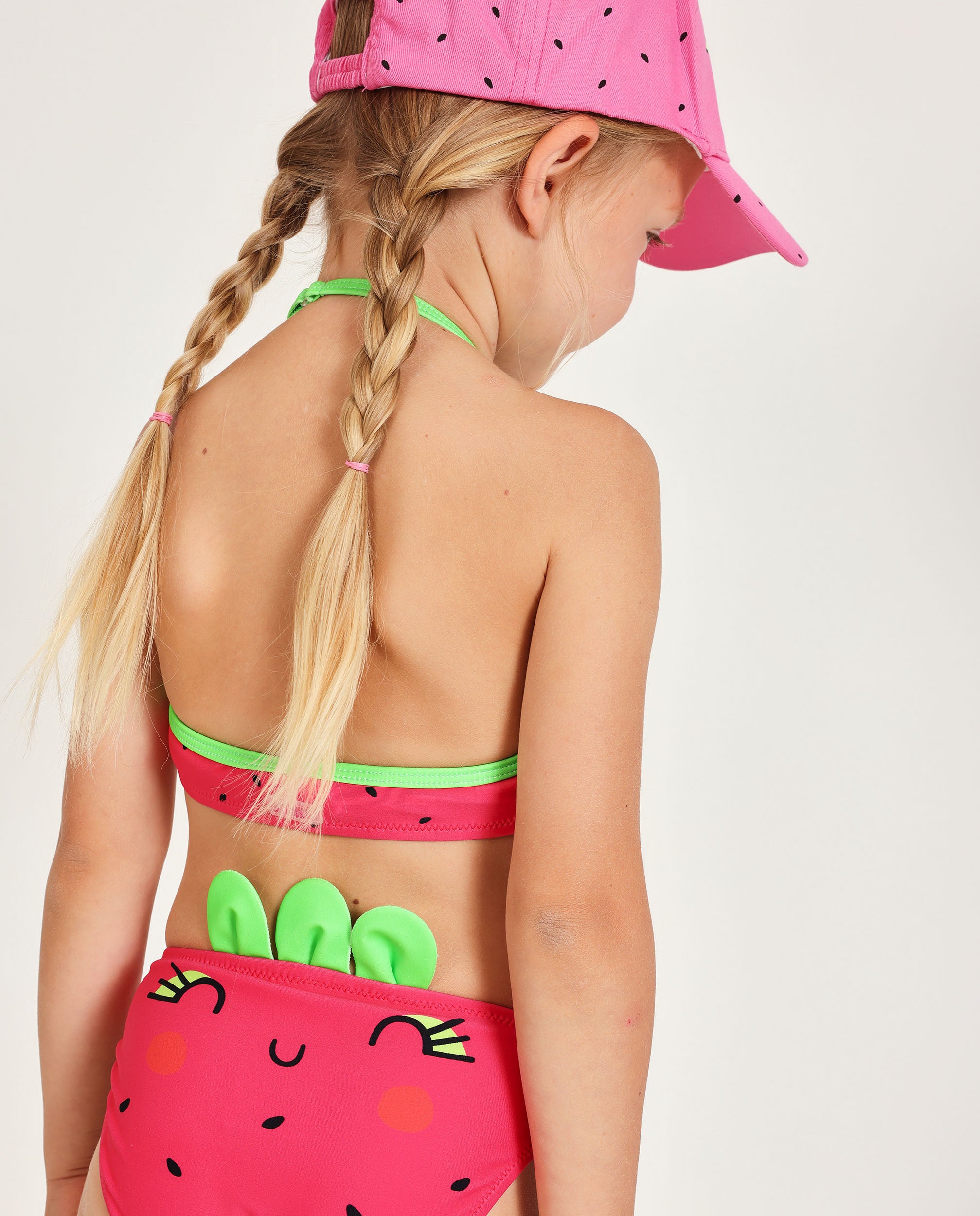 Tuc Tuc bikini bambina rosso fragola