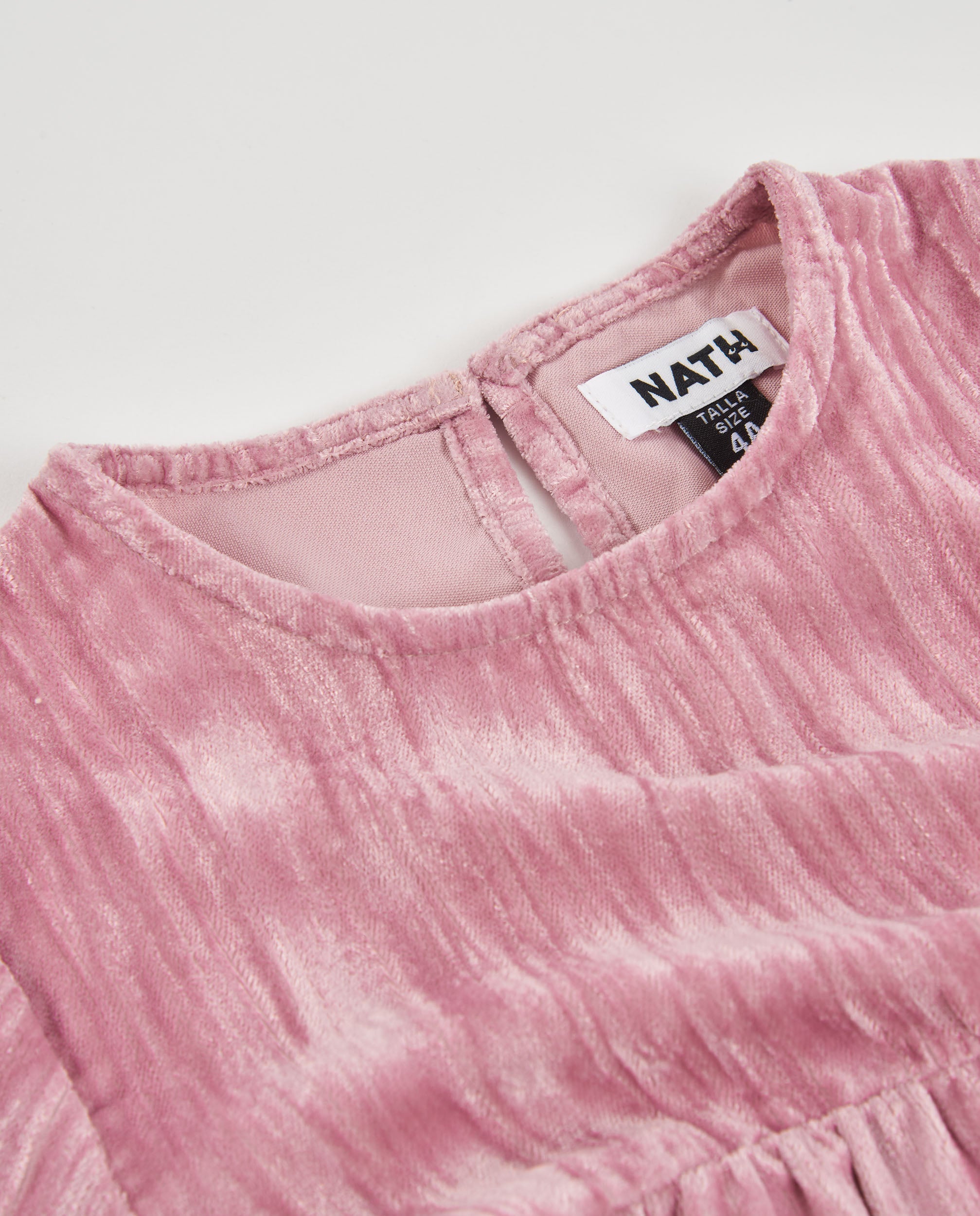 Tuc Tuc vestito bambina raso volant rosa