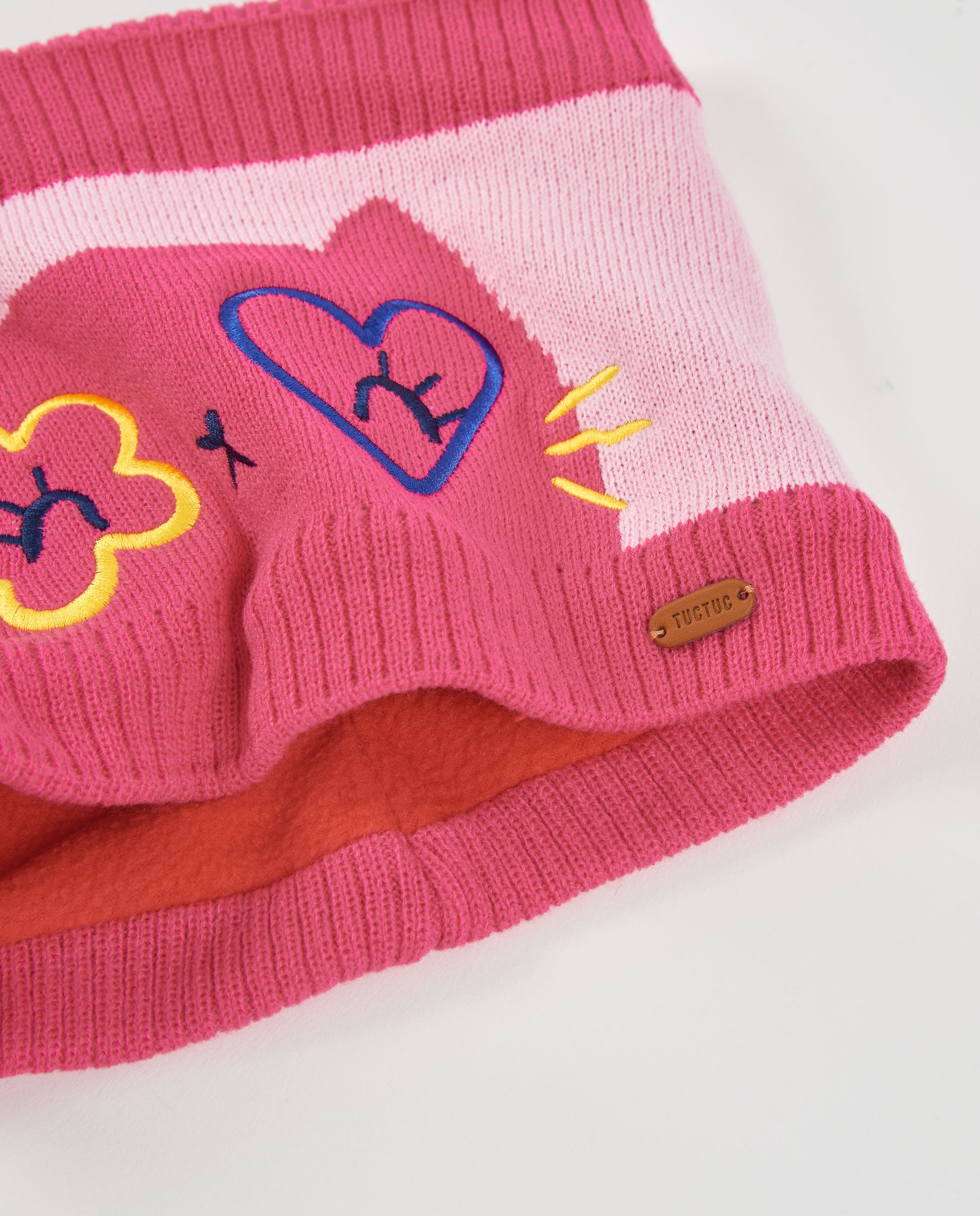 Tuc Tuc Set Bambina Cappello Pon Pon e Scaldacollo Fucsia