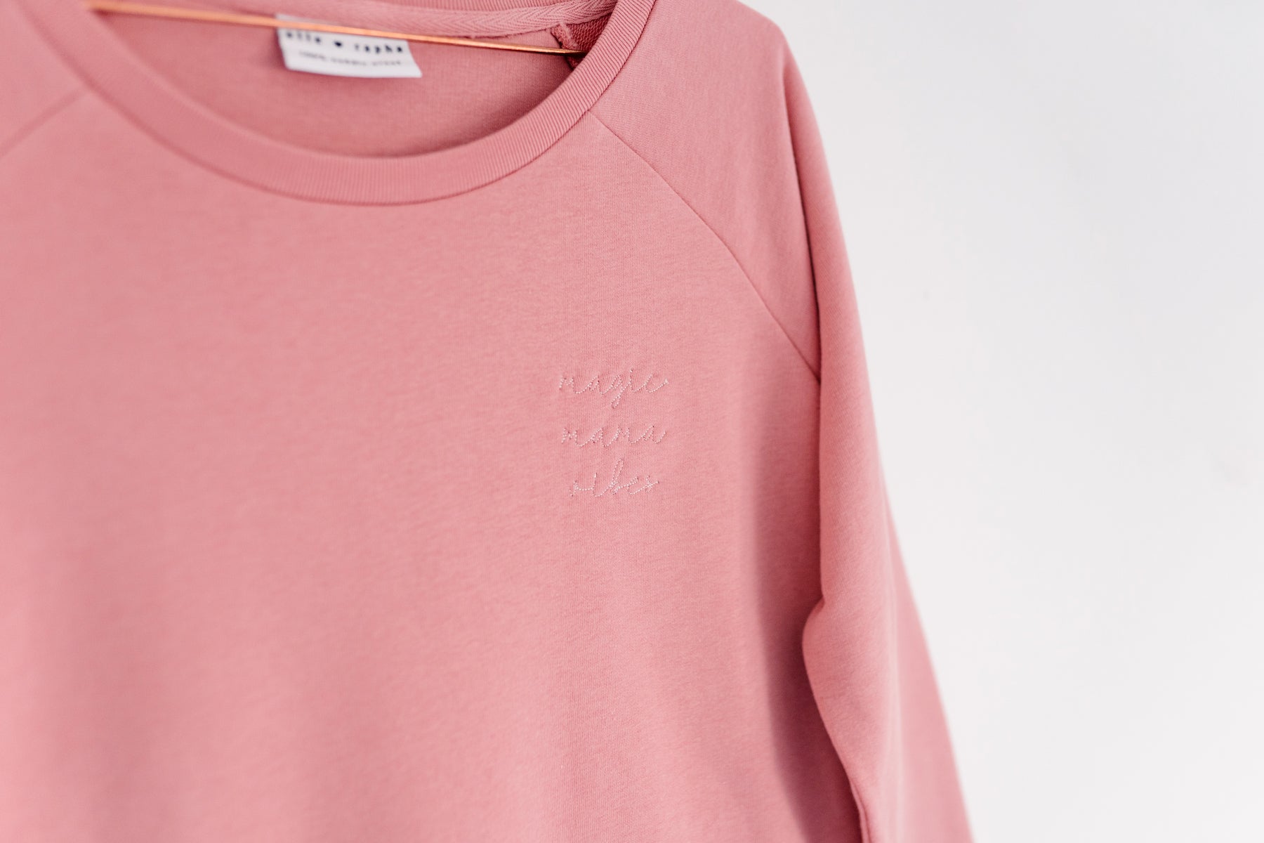 Ella and Rapha Mama felpa rosa classic fit cotone