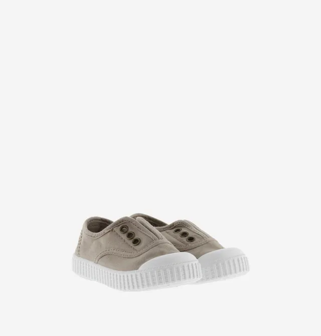 Victoria Dear World scarpe tela bimbo beige cotone bio