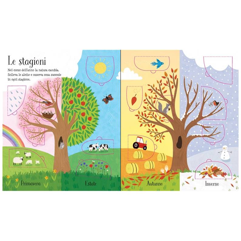 La natura libro con alette bambini 80 alette rigido