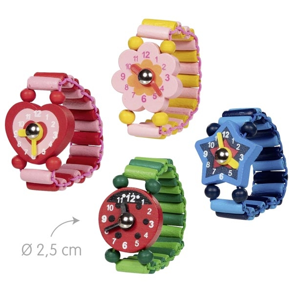 Goki Imparo le Ore orologio polso legno