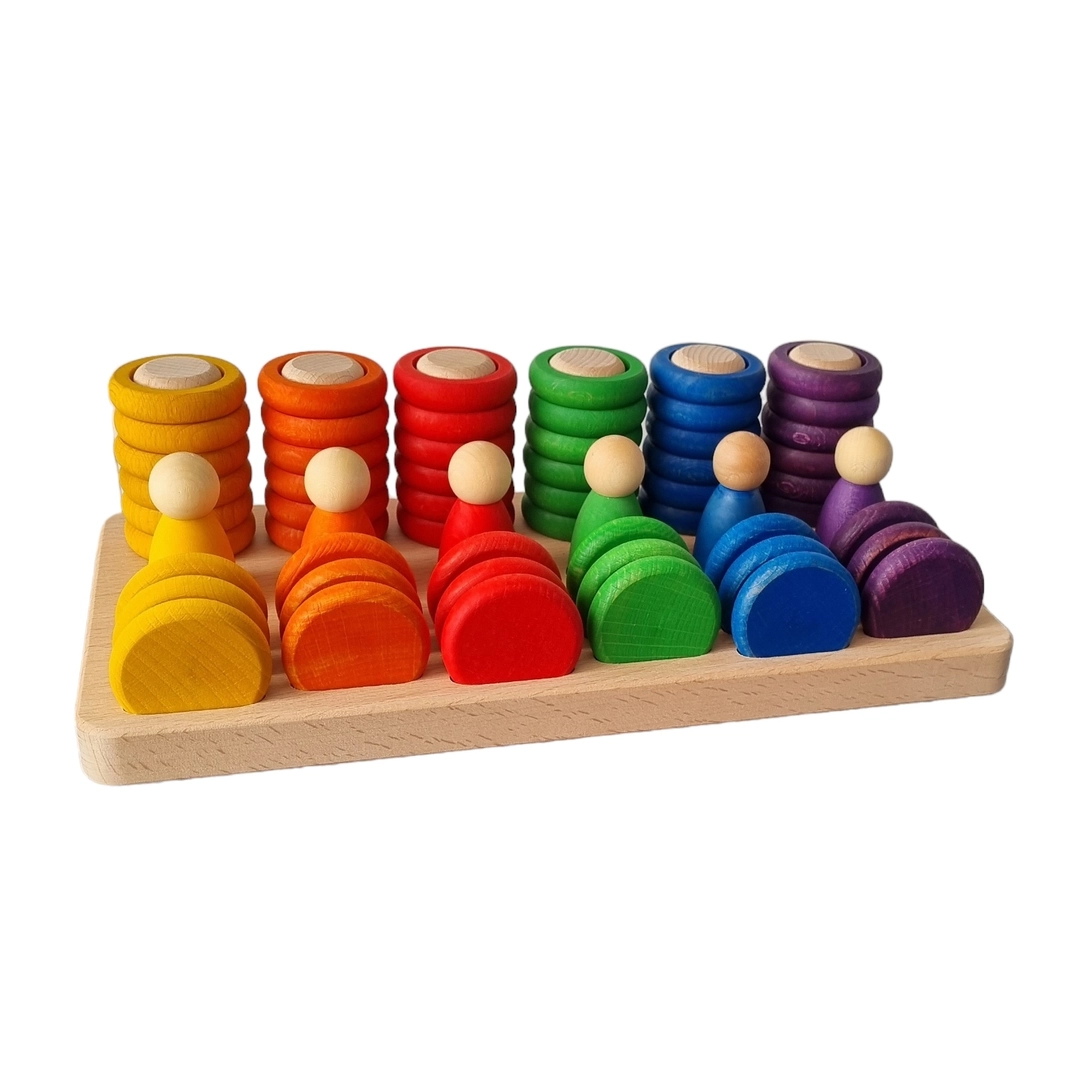 Kiddi Nins supporto legno monete anelli