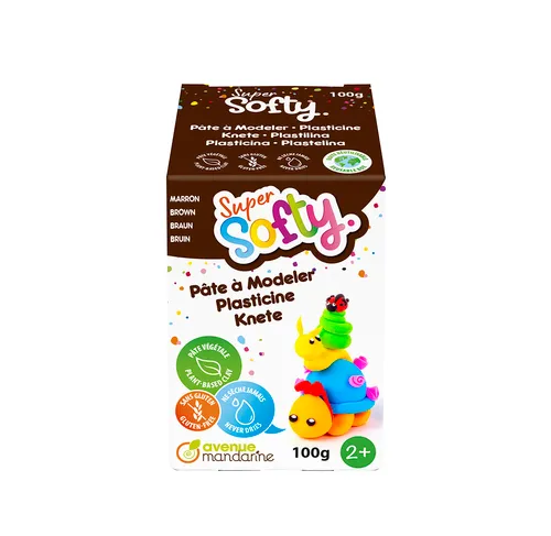 Avenue Mandarine Super Softy plastilina vegetale marrone 100 g