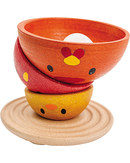 PlanToys Gallina Gioco Impilabile Equilibrio in Legno