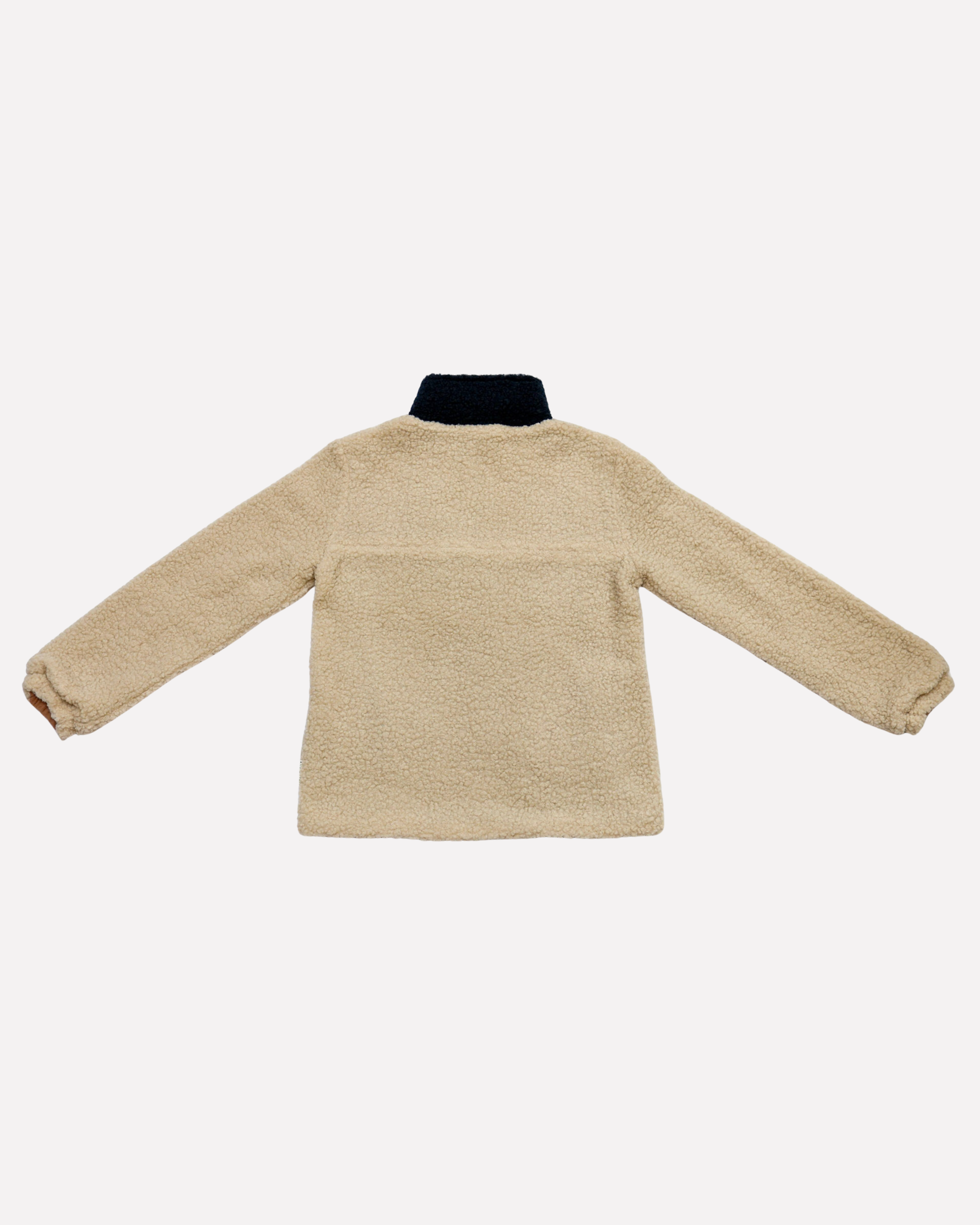 Ella and Rapha Teddy giacca uomo beige pile